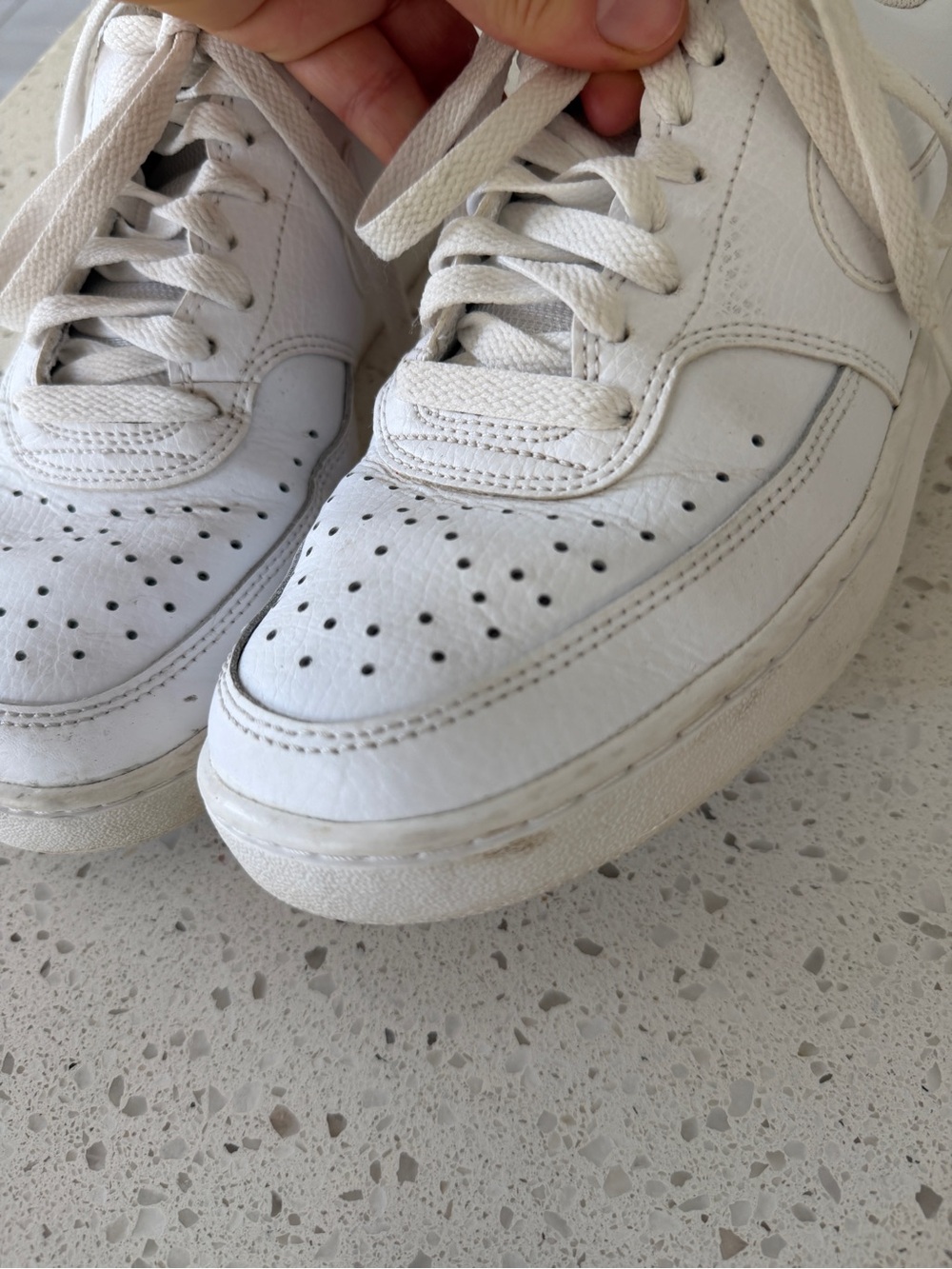 Nike White Sneakers Size 8 Women - Picture 7 of 10